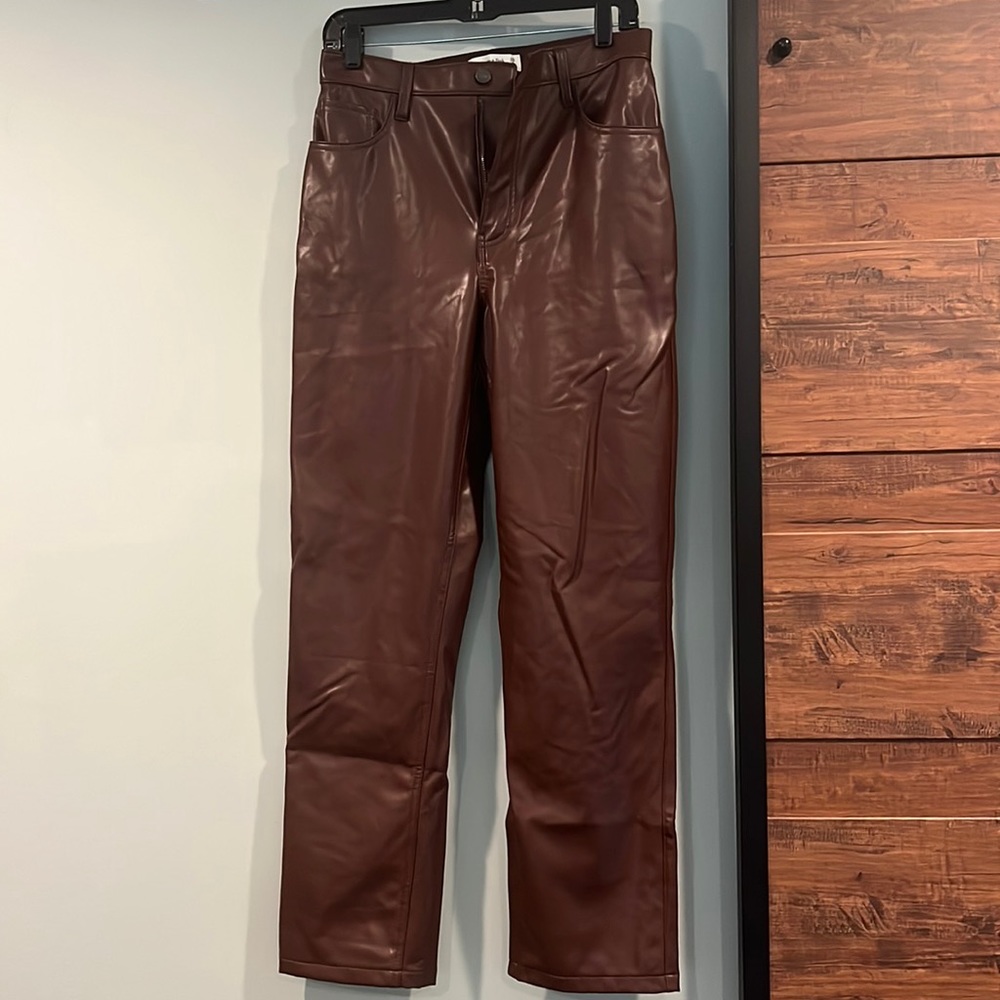 Abercrombie faux leather pants